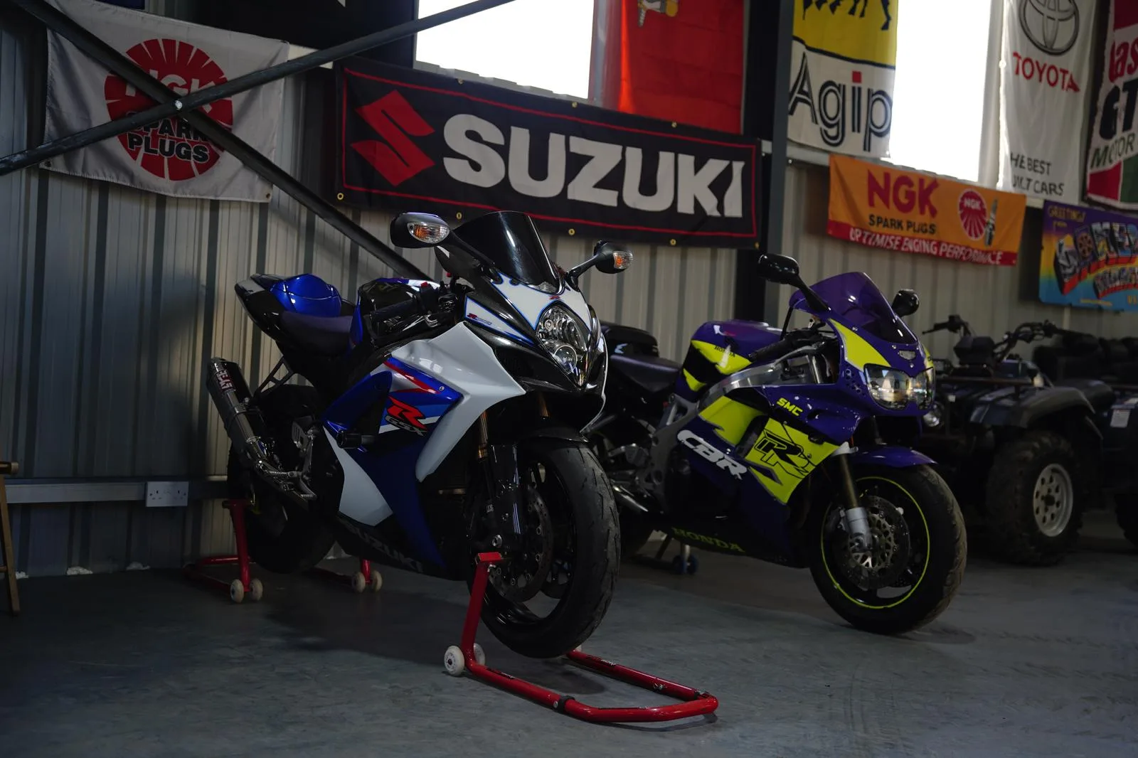 Dave's bikes in the shed - the toy box